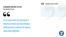 Emprendedor del Mes - Fernando Martínez de Hoz, Cofundador de ZoomAgri