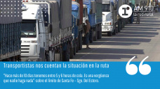 Audios de transportistas - Por problemas para circular en las rutas