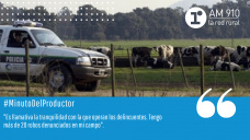 #MinutoDelProductor - Productor de San Vicente que sufrió más de 20 robos en su campo