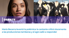 Debate: María Becerra criticó a la producción tambera