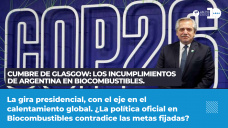 Cumbre de Glasgow - Los incumplimientos de Argentina en Biocombustibles