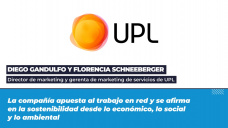 Diego Gandulfo y Florencia Scheberger, director de marketing y gerenta de marketing de servicios de UPL