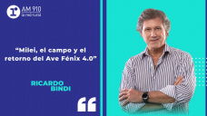 Columna de Ricardo Bindi: Milei, el campo y el retorno del Ave Fnix 4.0