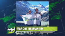 El Corredor de granos que alcanz la cima de su montaa con pierna operada; con Marcos Hermanson