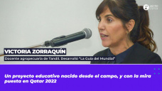 Victoria Zorraquín - docente agropecuaria de Tandil. Desarrolló 