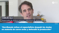 Carlos Alli, responsable de residuos químicos y laboratorio del SENASA 