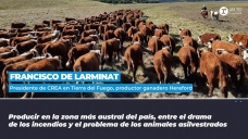 Francisco de Larminat, presidente de CREA en Tierra del Fuego. Ganadero Hereford, titular de la estancia 