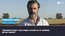 Horacio Pessi, médico veterinario. 