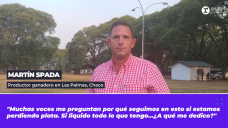 Martín Spada, productor ganadero en Las Palmas, Chaco.