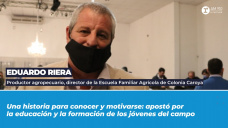 Eduardo Riera, productor agropecuario, director de la Escuela Familiar Agrícola de Colonia Caroya. 