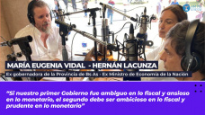 María Eugenia Vidal, diputada y exgobernadora de Buenos Aires, y Hernán Lacunza, exministro de Hacienda de la Nación 