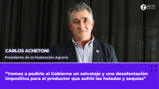 Carlos Achetoni, presidente de la Federación Agraria