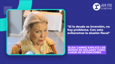 Elisa Carrió: Los bonos en dólares como canje de retenciones.
