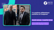 Felipe Miguel, jefe de Gabinete de la Ciudad de Buenos Aires; y Martín Tetaz, diputado nacional