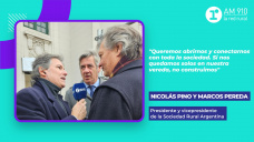 Nicolás Pino y Marcos Pereda, presidente y vice de la Sociedad Rural Argentina