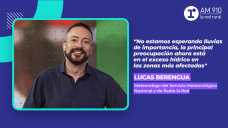 Lucas Berengua, Meteorólogo del Servicio Meteorológico Nacional y de Radio la Red