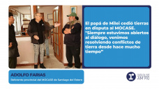 Adolfo Farias, referente provincial del MOCASE de Santiago del Estero