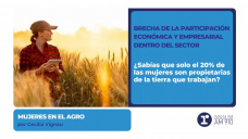 Brecha económica y empresarial de las mujeres dentro del agro - por Cecilia Vignau