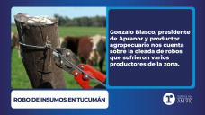 Robo de insumos en Tucumán: Gonzalo Blasco