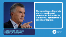 Los dichos de Macri sobre la hidrovía