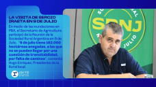 La visita de Sergio Iraeta en 9 de Julio