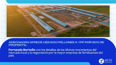 Adecoagro ofrece US$ 600 millones a YPF por el 50% de Profertil
