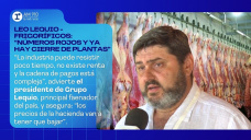 Leo Lequio - Frigoríficos: “números rojos y ya hay cierre de plantas”