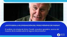 ¿Está bien la eliminación del peso mínimo de faena?