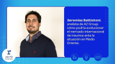 Jeremías Battistoni, analista de AZ Group: Cómo podría evolucionar el mercado internacional de insumos ante la situación en Medio Oriente.
