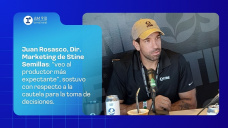 Juan Rosasco, Dir. de Marketing de Stine Semillas: “veo al productor más expectante”, sostuvo con respecto a la cautela para la toma de decisiones.