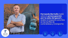 Fernando Bertello contó la preocupación por la suba del gasoil y analizó el impacto concreto en las tarifas de contratistas y transporte.
