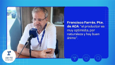 Francisco Farrás, Pte. de ACA: “el productor es muy optimista, por naturaleza y hay buen ánimo”.
