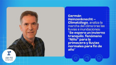 Germán Heinzenknecht – Climatólogo, analiza la marcha del clima tras las lluvias e inundaciones: 