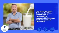 Fernando Bertello | Informe del IERAL: aumento de la producción y exportación láctea vs caída del precio al productor.