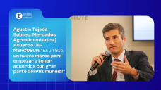Agustín Tejeda - Subsec. Mercados Agroalimentarios | Acuerdo UE-MERCOSUR: “Es un hito, un nuevo marco para empezar a tener acuerdos con gran parte del PBI mundial”