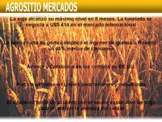 AM TV: La demanda de soja crece con fuerza- El grano ganó mas de U$S 46 