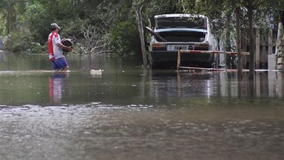 Inundaciones en La Pampa y Chubut