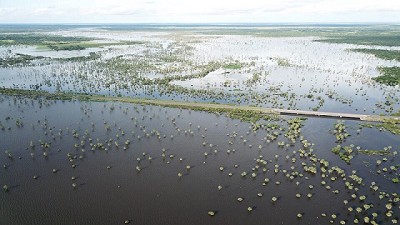 La BCR cubre la catástrofe hídrica en el norte santafesino