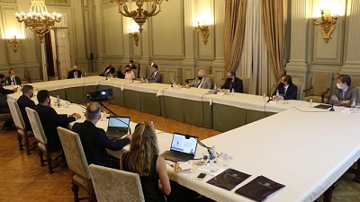Autoridades de la BCR se reunieron con el presidente del Banco Nación 
