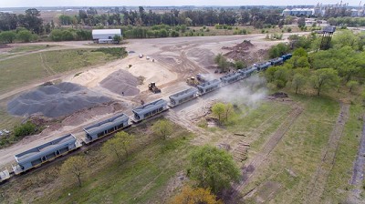 Crece el transporte de áridos por ferrocarril