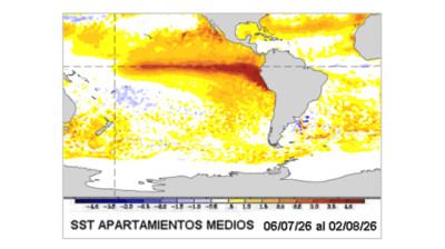 Un Niño de máxima intensidad, perfila una primavera con sobreoferta de lluvias - CCA/Agrositio