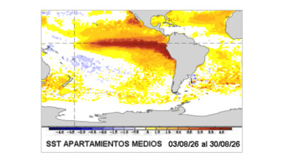 Transición primaveral bajo El Niño: ¿cuándo llegarán los excesos pluviales a la zona núcleo? - CCA/Agrositio
